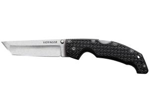 Cold Steel Voyager Folding Pocket Knife 4 AUS 10A Steel Blade Grivory Handle Black - 694912"