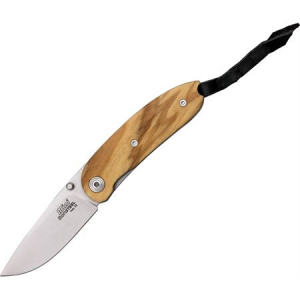 Lion Steel 210UL Mini Olive Wood Linerlock Folding Pocket Knife 000000205474