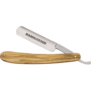 Simba Tec Razolution Straight Razors 88202 Razolution Straight Razor with Olive Wood Handle