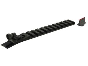Williams Ace In the Hole Sight Set with Picatinny Base Ruger 10/22 Aluminum Black - 352297