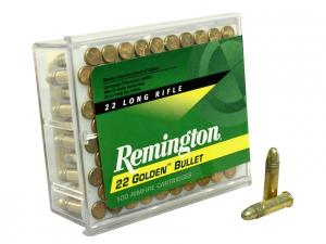 Remington Golden Bullet .22 LR  40 Grain RN High Velocity  100 Rounds 21276 000000477503