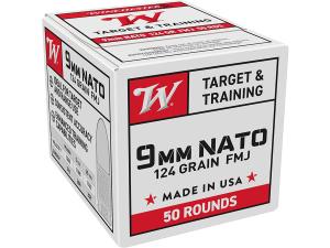 Winchester NATO Ammunition 9mm Luger 124 Grain Full Metal Jacket (Value Pack) - 688259