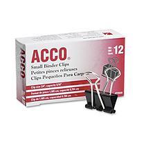 Acco - Binder Clips, Small - 12 Count 000000646039
