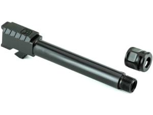 Griffin Armament ATM Barrel for Glock 17 Gen 5 9mm Luger 1/2-28 Threaded with Micro Carry Compensator Stainless Steel Nitride - 851634"