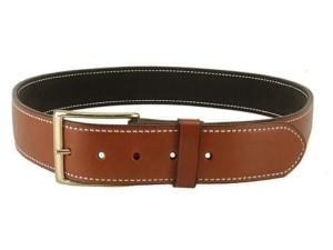 DeSantis Gunhide Plain Holster Belt 1-3/4 Brass Buckle Suede Lined Leather - 857066"