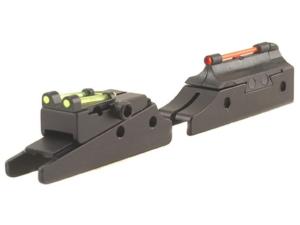 TRUGLO Pro-Series Magnum Gobble Dot Sight Set Fits Beretta, Franchi, Browning Shotgun with 6mm Vent Rib Steel Fiber Optic Red Front, Green Rear - 660689