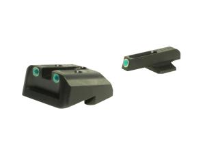 TRUGLO TFO Sight Set 1911 Government 9mm, 40 S&W Novak Cut Steel Tritium Fiber Optic Green Front - 672588