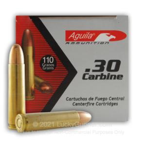 30 Carbine - 110 Grain FMJ - Aguila - 1000 Rounds 000001302110