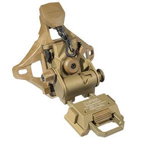 Wilcox: L4 L4 G70 NVG Helmet Mount with 3 Hole Shroud, Black 000002830070