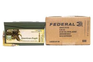 FEDERAL AMMUNITION XM855 5.56 62 gr Mini Ammo Cans 600 Rounds 000010217288