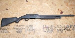 MOSSBERG 500 12 Gauge Police Trade-In Shotgun with Synthetic Stock, Scope Mount, and Rifled Barrel 000010218353