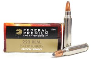 FEDERAL AMMUNITION 223 Rem 55 gr Bonded SP Tactical Police-Trade Ammo 20/Box 000010261546