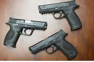 SMITH AND WESSON MP40 40SW Full-Size Police Trade-ins with 3 Magazines (Very Good)