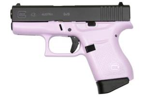 GLOCK 43 9mm Single Stack Pistol with Natalie Pink Frame PI4350201NPF