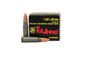 TULA AMMO 7.62x39mm 122 gr Hollow Point Trade Ammo 20/Box 000010307004