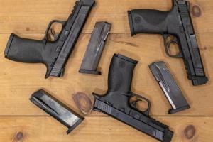SMITH AND WESSON MP45 45 ACP Police Trade-in Pistols with Thumb Safety (Fair Condition)