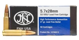 FNH 5.7x28mm 27 gr Lead Free Trade Ammo 50/Box 000010410001