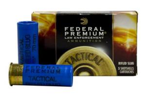 FEDERAL AMMUNITION 12 Gauge 2.75 in 1 oz Tactical Slug Hydra-Shok Police Trade Ammo 5/Box 000010428695