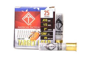 AMERICAN TACTICAL .410 Bore 2.5 inch 1/2 oz. #9 Shot Target Load 25/Box 000010451808