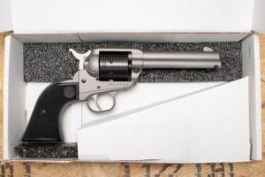 RUGER Wrangler 22LR Used Trade-In Single-Action Revolver w/Silver Cerakote Finish, Box