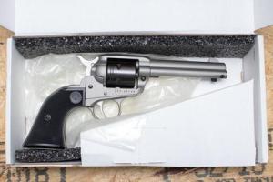 RUGER Wrangler 22LR Used Trade-In Single-Action Revolver w/Silver Cerakote Finish, Box