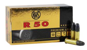 RWS Premium Line R50 .22 LR 40 GR LRN 50/Box 2134187