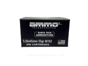 Ammo Inc. Target & Range 5.56x45mm 55 Grain M193 Full Metal Jacket 20rds Per Box (556055M193-TR20) - FREE SHIPPING ON ORDERS OVER $200
