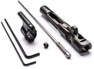 Superlative Arms .750in Solid, Set Screw, Mid Length, Retrofit Piston Kit for AR15 Platform, Melonited Piston Gas Block, DLC Carrier, Black, SABO-PS-M750SM 000094040197
