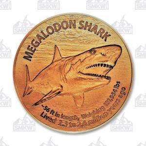 Megalodon Shark Copper Round 000292300045