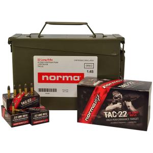 Norma USA TAC 22 Long Rifle 40 Grain Lead Round Nose 500 Rounds 7906129