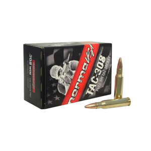 Norma .308 Winchester 147gr FMJ Brass Cased Centerfire Rifle Ammo, 50 Rounds, 2422027 000294220272