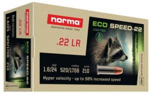 Norma ECO Speed .22 Long Rifle 25 Grain Brass Cased Rimfire Ammo, 50 Rounds, 2414038 2414038