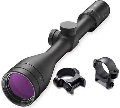 Burris DropTine Rifle Scope 1" Tube 4.5-14x 42mm Ballistic Plex Reticle with Zee Weaver Scope 1" Rings Hight Black 200077-ZR