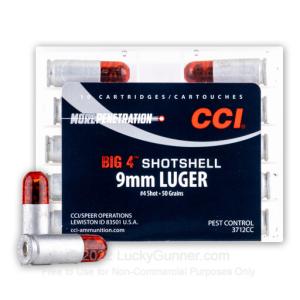 9mm - 45 Grain #4 Shot - CCI Big 4 - 200 Rounds 0004544618115