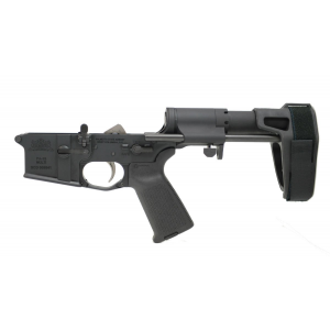 PSA AR-15 Complete MOE EPT Pistol Lower with SB Tactical PDW Pistol Brace, Black - 516446451 000516446451