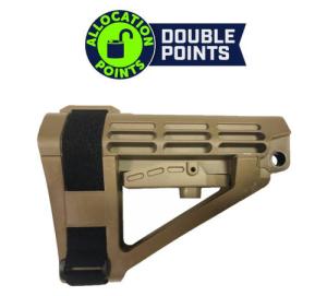 SB Tactical SBA4 Pistol Stabilizing Brace - FDE | No Tube | Bulk Packaging for OEM Use