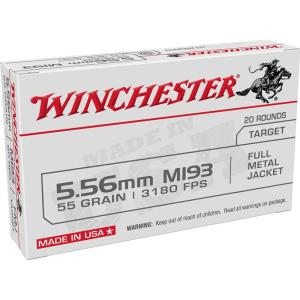 Winchester M193 5.56NATO 55 Grain FMJ 20Rd Box WM193 0020892201880