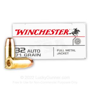32 ACP - 71 Grain FMJ - Winchester USA - 500 Rounds