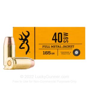 40 S&W - 165 Grain FMJ - Browning - 500 Rounds 0020892222915