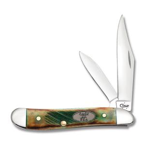 Case Peanut 2.875” with Sawcut Clover Bone Handles and Tru-Sharp Surgical Steel Plain Edge Blades Model 51584 002120551584
