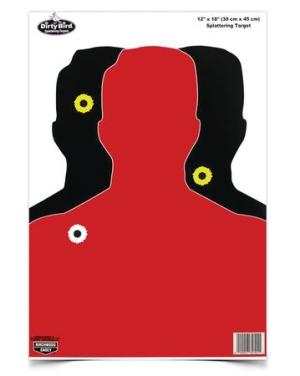 Birchwood Casey Dirty Bird Silhouette III Splattering Paper Target 12x18 Inch 100 Per Pack 0029057357017
