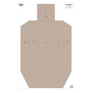 Birchwood Casey 37025 EZE-Scorer  IPSC Hanging Paper Target 23" x 35" 100 Per Pack 0029057370252