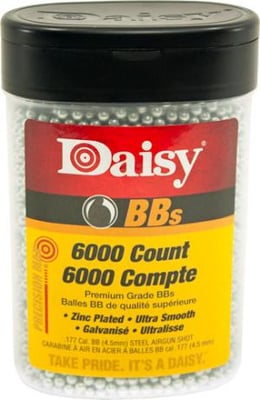 Daisy Max Speed .177 Caliber BB 6000 BBs Per Pk - Case of 4 Pks 0039256200603