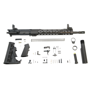 PSA 16" Mid-Length 5.56 NATO 1:7 Nitride 13.5" Lightweight M-Lok Classic Rifle Kit With MBUS Sight Set - 5165448515 005165448515