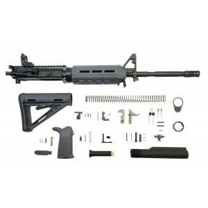 PSA 16" M4 Carbine-Length 5.56 NATO 1/7 Nitride MOE EPT Rifle Kit With MBUS Rear Sight, Gray 005165449186