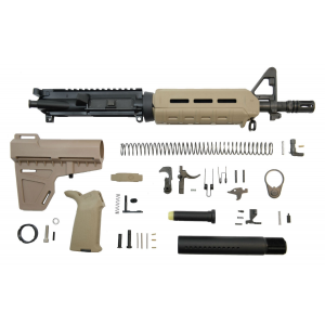 PSA 10.5" Carbine-Length 5.56 NATO 1/7 Nitride MOE Shockwave Pistol Kit, Flat Dark Earth - 5165449194 005165449194