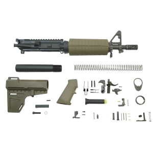 PSA 10.5" Carbine-Length 5.56 NATO 1/7" Nitride Classic Shockwave Pistol Kit, Olive Drab Green - 5165449225 005165449225