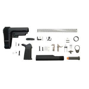 PSA 9mm SBA3 MOE EPT Pistol Lower Build Kit, Black 005165449480