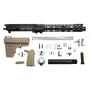 PSA 10.5" 5.56 NATO 1:7 12" Slant M-LOK MOE EPT Shockwave Pistol Kit, Flat Dark Earth - 5165449598 005165449598