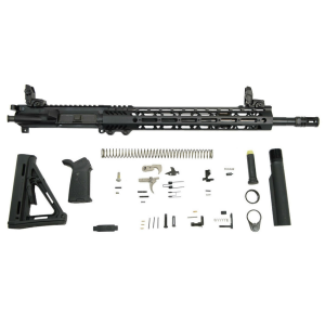 PSA 16" 5.56 NATO 1:7 Midlength Nitride 13.5" Lightweight M-Lok MOE EPT Rifle Kit w/ MBUS Sight Set 005165450549